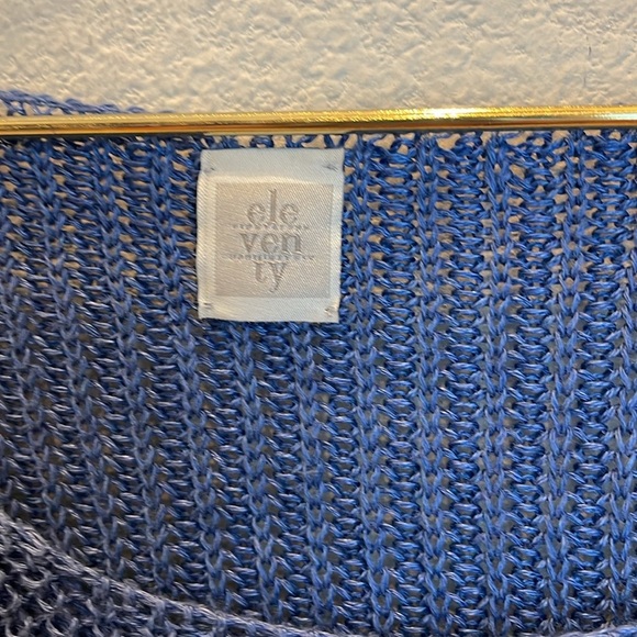 Eleventy 100% Linen Knit Sweater Size Medium - Picture 4 of 7